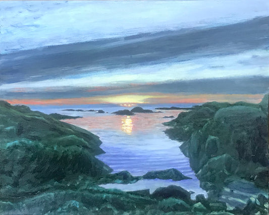 Sunrise - Biddeford Pool .....oil on linen - 16" x 20" - 2020