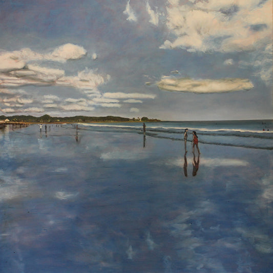 Beach Reflections.....oil on canvas - 54" x 54" - 2018