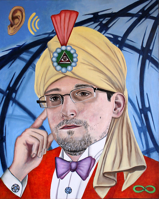 Tarot -  Edward Snowden as The Magician