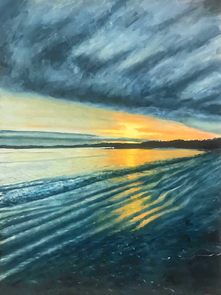 Dark Light - Goose Rocks Beach - Maine....oil on linen - 30" x 40"- 2021