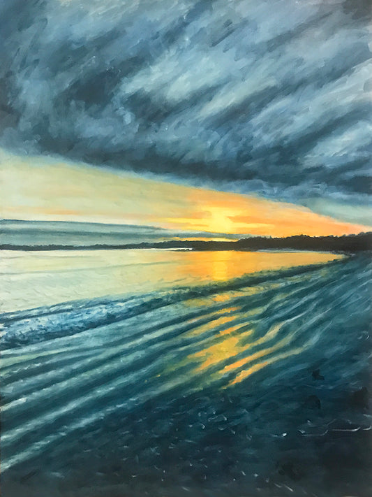 Dark Light - Goose Rocks Beach - Maine....oil on linen - 30" x 40"- 2021