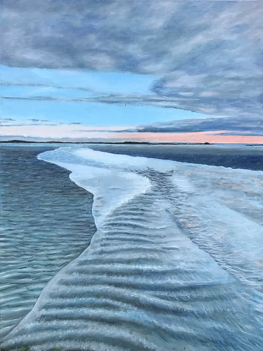 Ebb Tide..........oil on linen - 40" x 30"  - 2021