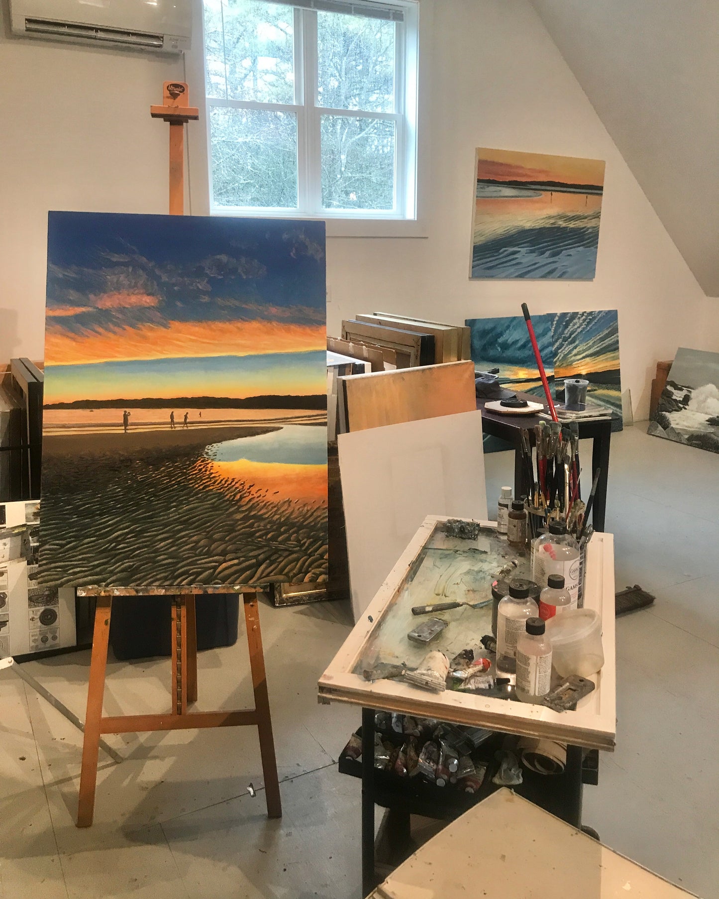 Last Light - Goose Rocks Beach - Maine...oil on linen - 30" x 40" - 2021