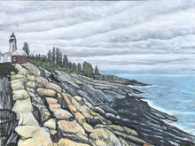 Load image into Gallery viewer, Pemaquid Light - Maine.....oil on linen - 40&quot; x 30&quot; - 2020
