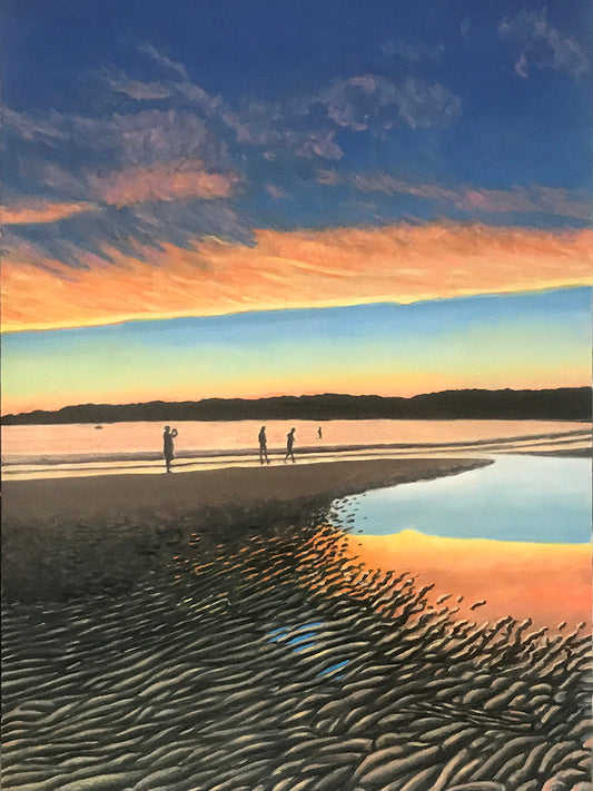 Last Light - Goose Rocks Beach - Maine...oil on linen - 30" x 40" - 2021