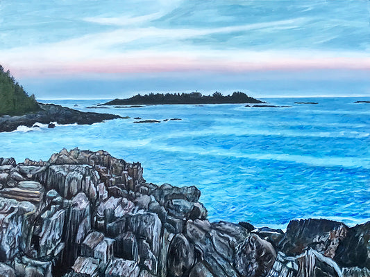 Through the Looking Glass on Bailey Island.....oil on linen - 40" x 30" - 2021