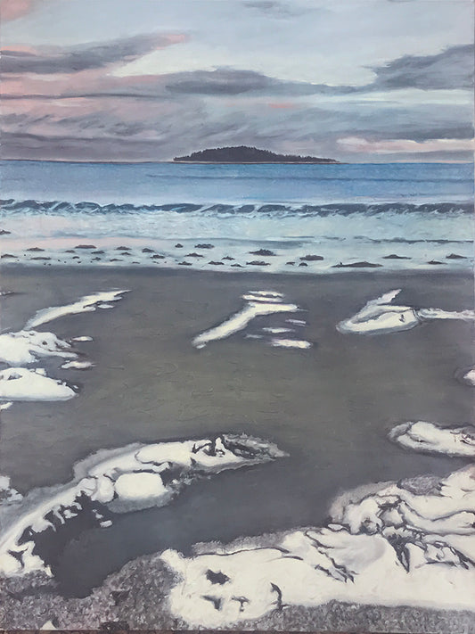 Winter View - Timber Island, Maine.....30 x 40" - oil on linen - 2021