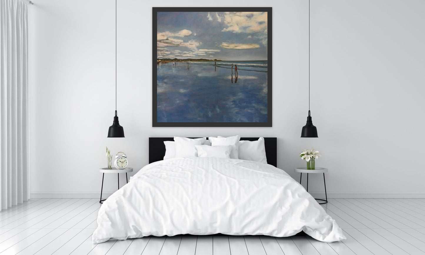Beach Reflections.....oil on canvas - 54" x 54" - 2018