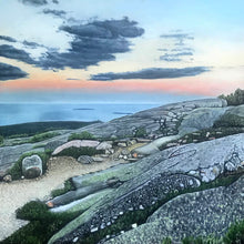 Load image into Gallery viewer, Cadillac Mountain Sunset.....oil on linen - 48&quot; x 48&quot; - 2020
